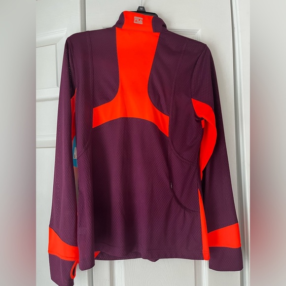 NWT New Fila Running Pullover-Virginia Tech Orange and Maroon colors - Picture 3 of 6